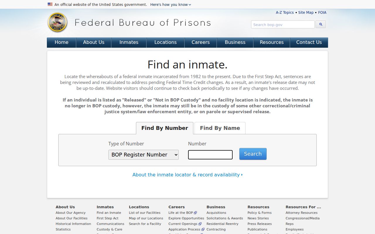 Federal inmate locator related to Saginaw County criminal court case research